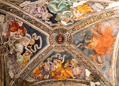 Kaplica Carafy, sybille na sklepieniu kaplicy, Filippino Lippi i warsztat, bazylika Santa Maria sopra Minerva