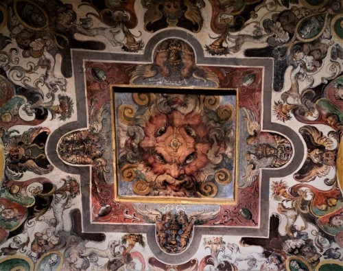Casino Ludovisi, dekoracja stropu sieni prowadzącej do centralnej sali budynku, fragment