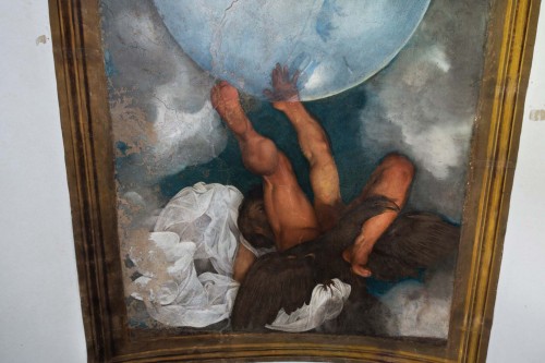 Casino Ludovisi, Caravaggio’s painting, the image of Jupiter, fragment