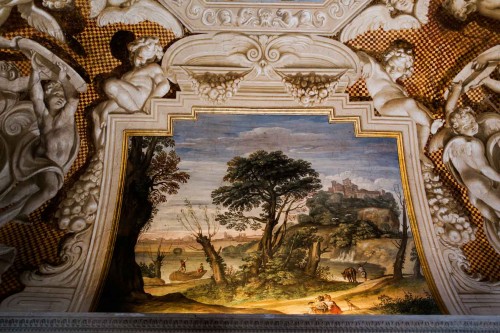 Casino Ludovisi, Stanza del Caminetto, ceiling painting, Domenichino, fragment
