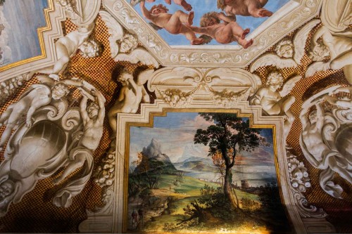 Casino Ludovisi, Stanza del Caminetto, ceiling painting, Giovanni B. Viola