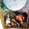 Casino Ludovisi, malowidło Caravaggia, przedstawienie Neptuna i Plutona, fragment