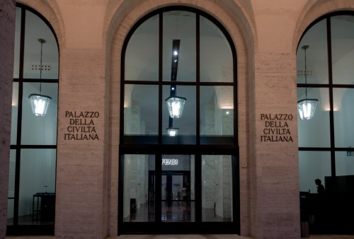 Colosseo quadrato, main entrance to the building