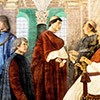 Pope Sixtus IV appointing Bartolomeo Platina as Prefect of the Vatican Library,  Melozzo da Forlì, Pinacoteca Vaticana