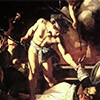 Caravaggio, Męczeństwo św. Mateusza, fragment, kaplica Contarellich, kościół San Luigi dei Francesi