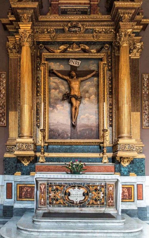Francesco Cavallini, Christ Crucified, Basilica San Carlo al Corso