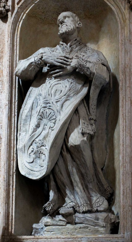 Francesco Cavallini, statue of St. Philip Neri, Basilica of San Carlo al Corso