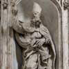 Francesco Cavallini, posąg św. Barnaby w obejściu kościoła San Carlo al Corso