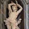 Francesco Cavallini, posąg św. Sebastiana, bazylika San Carlo al Corso