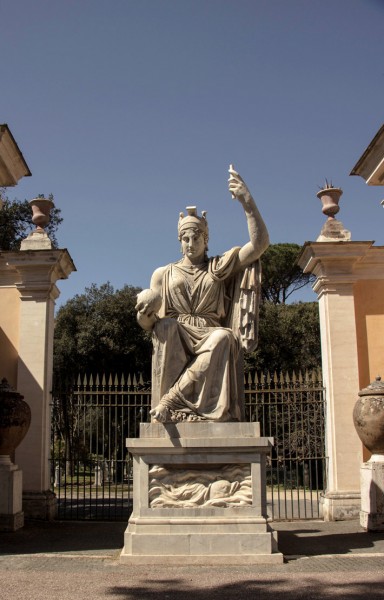 Dea Roma (goddess – protector of the city) in the garden of the Villa Medici