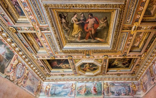 Villa Medici, casino - Sala degli Elementi, fresco by Jacopo Zucchi