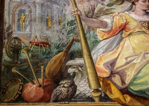Willa Medici, casino - Sala delle Muse, fresk Jacopo Zucchiego, fragment
