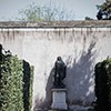 Gardens of the Villa Medici, statue of J.B. Colbert, founder of the French Academy in Rome