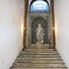 Villa Medici, staircase with the statue of King Louis XIV