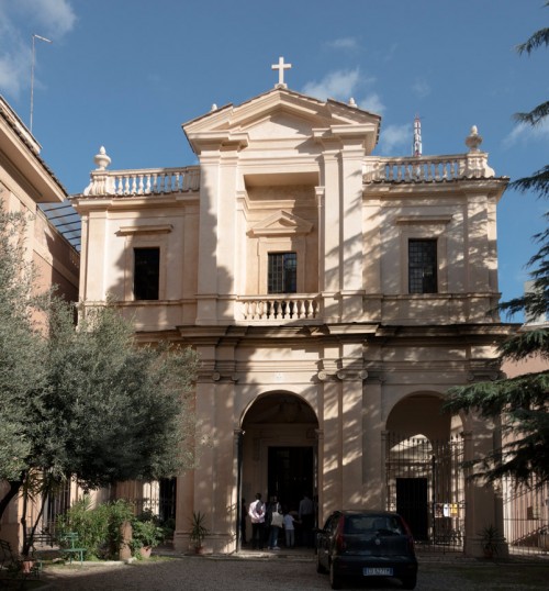 The facade of the church of Santa Bibiana