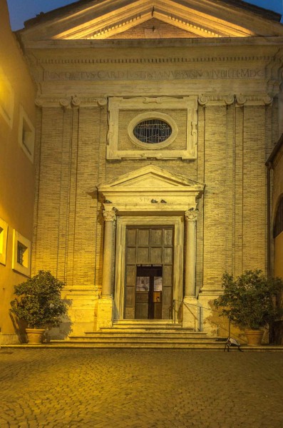 Aventine Hill, façade of the Church of Santa Prisca