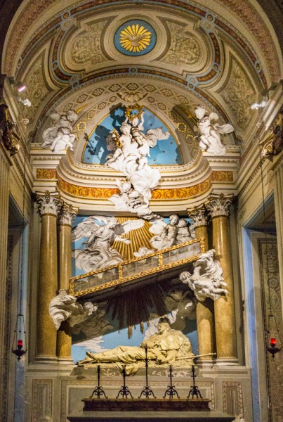 Aventine Hill, altar dedicated to St. Alexis in the Church of Santi Bonifacio e Alessio