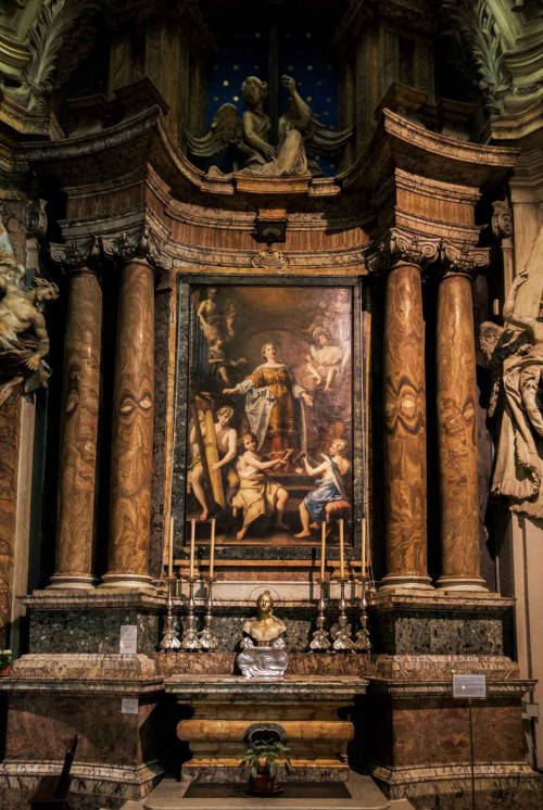 Ołtarz św. Cecylii, Antonio Gherardi, kościół San Carlo ai Catinari