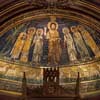 Apse mosaics from the IX century, Basilica of Santa Cecilia