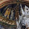 Święt Cecylia (obok papieża Paschalisa I), mozaika w absydzie bazyliki Santa Cecilia