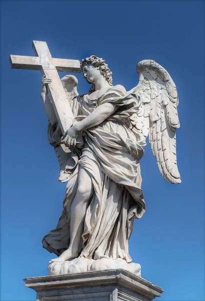 Ponte Sant'Angelo, Anioł z krzyżem, Ercole Ferrata