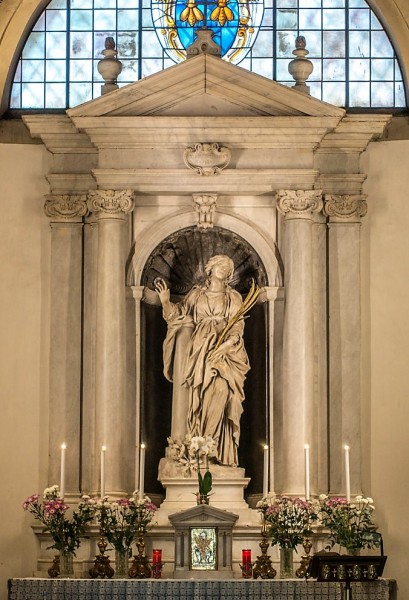 Kościół Santa Bibiana, figura św. Bibiany, Gian Lorenzo Bernini