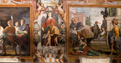 Kościół Santa Bibiana, freski - Męczeństwo św. Bibiany, Agostino Ciampelli