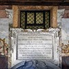 Church of Santa Bibiana, plaque commemorating Pope Urban VIII and the reconstruction of the church