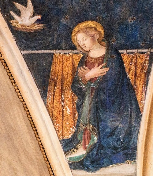 Antoniazzo Romano, Our Lady from the scene of the Annunciation, Church of Sant’Onofrio