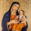 Antoniazzo Romano, Madonna z Dzieciątkiem, fresk z kaplicy kardynała Bessariona, bazylika Santi XII Apostoli