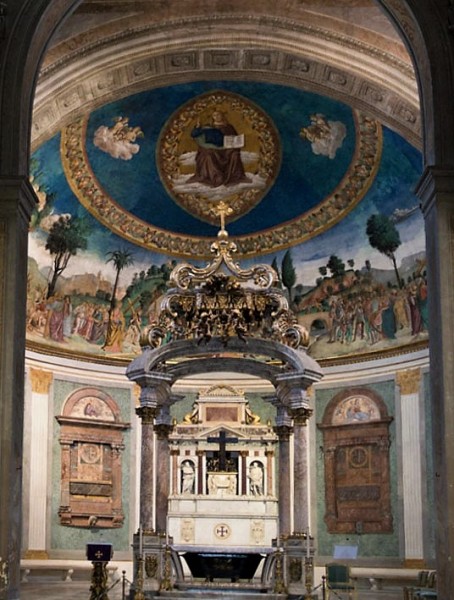 Antoniazzo Romano, Legenda Świętego Krzyża, absyda bazyliki Santa Croce in Gerusalemme