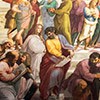 The School of Athens, Raphael, fragment, Michelangelo as Heraklit (on the right), Apostolic Palace