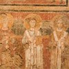 Cykl malowideł przedstawiający papieży (Aleksander I - trzeci od lewej) w kościele Santa Maria Antiqua, Forum Romanum