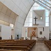 Kościół Dio Padre Misericordioso, Richard Meier, wnętrze kościoła
