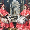 Portret dwóch papieskich nepotów - potomków papieża Pawła III, Alessandro i Odoardo Farnese, Stara zakrystia kościół Il Gesù