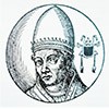 Papież Stefan VI, rycina z Le vite dei pontifici, 1710, Bartolomeo Platina