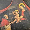 Madonna z dzieciątkiem adorowana przez papieża Aleksandra VI, Pietro Fachetti, kolekcja prywatna