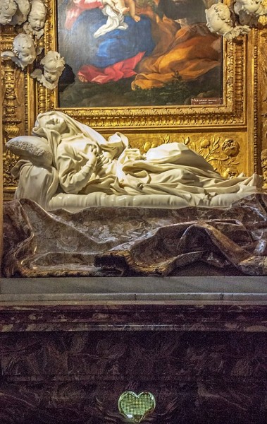 Posąg błogosławionej Ludwiki Albertoni, Gian Lorenzo Bernini, kościół  San Francesco a Ripa