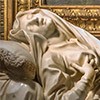 Posąg błogosławionej Ludwiki Albertoni, fragment, Gian Lorenzo Bernini, kościół  San Francesco a Ripa