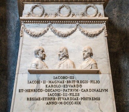 Grobowiec Stuartów, fragment, Antonio Canova, bazylika San Pietro in Vaticano