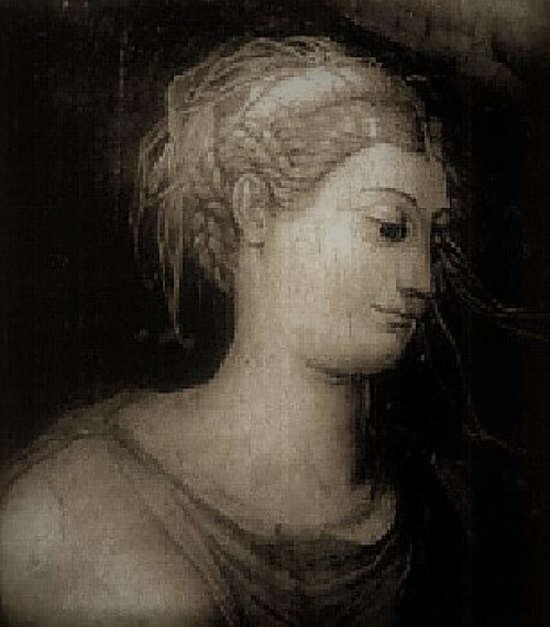 Alleged portrait of Silvia Ruffini, wall decorations, Palazzo Rondanini (residence of the son of Silvia -Tiberio Crespi)