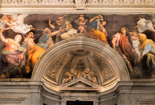 Church of Santa Maria della Pace, Chigi Chapel, painting decorations by Raphael (Raffaello Sanzio)