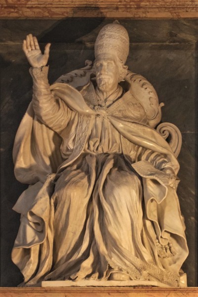 Tombstone monument of Pope Clement IX, fragment, Basilica of Santa Maria Maggiore