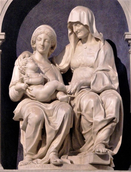Madonna with Child and St. Anne, Andrea Sansovino, Basilica of Sant'Agostino