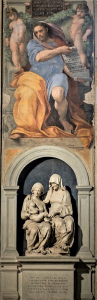 Madonna with Child and St. Anne, Andrea Sansovino and the Prophet Isiah from Raphael, Basilica of Sant'Agostino