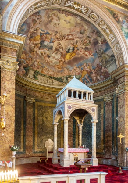 Church of Sant'Agata dei Goti, cyborium in the apse