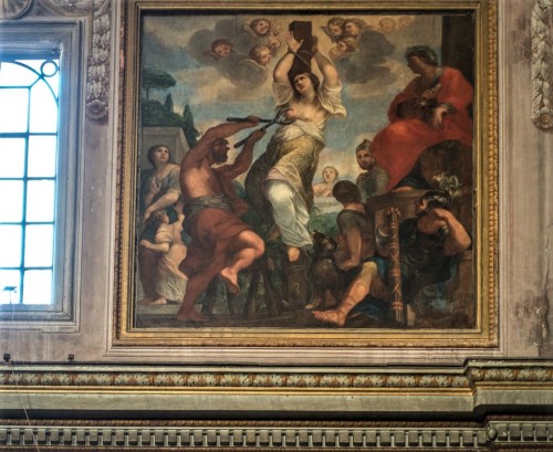The Martyrdom of St.Agatha, Paolo Perugini, one of the frescoes decorating the interior of the church of Sant'Agata dei Goti