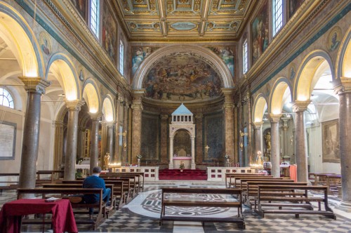 Interior of the Church of Sant'Agata dei Goti