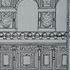 Reconstruction of marble decorations decorating the walls of the temple in the 6th century, the church of Sant'Agata dei Goti
