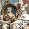Pomnik nagrobny królowej Marii Klementyny Sobieskiej, fragment, Pietro Bracci, bazylika San Pietro in Vaticano